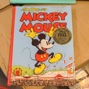 Disney Mickey Mouse Pop-Up Book with Red and Yellow Cover